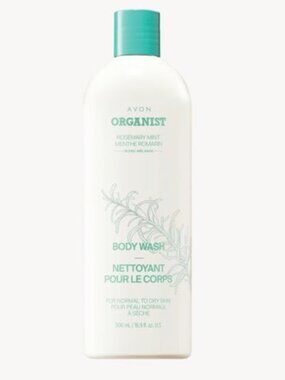 AVON NWT Organist Rosemary Mint Body Wash 16.9 fl. oz
